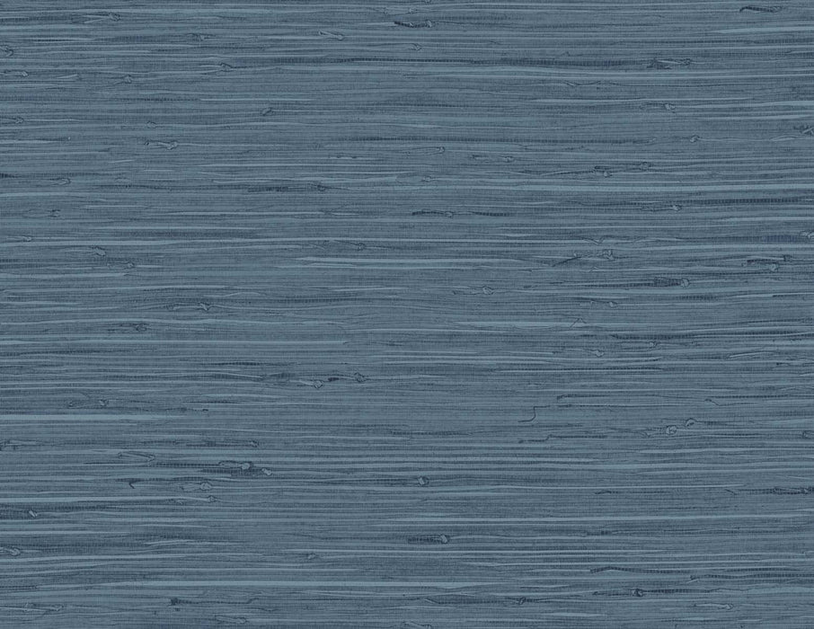 Seabrook Designs Marion Faux Arrowroot Midnight Denim Wallpaper Sample TG60502