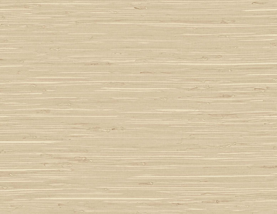 Seabrook Designs Marion Faux Arrowroot Light Pine Wallpaper Sample TG60517