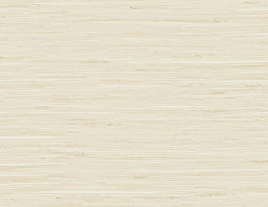 Seabrook Designs Marion Faux Arrowroot Rolled Oats Wallpaper Sample TG60531