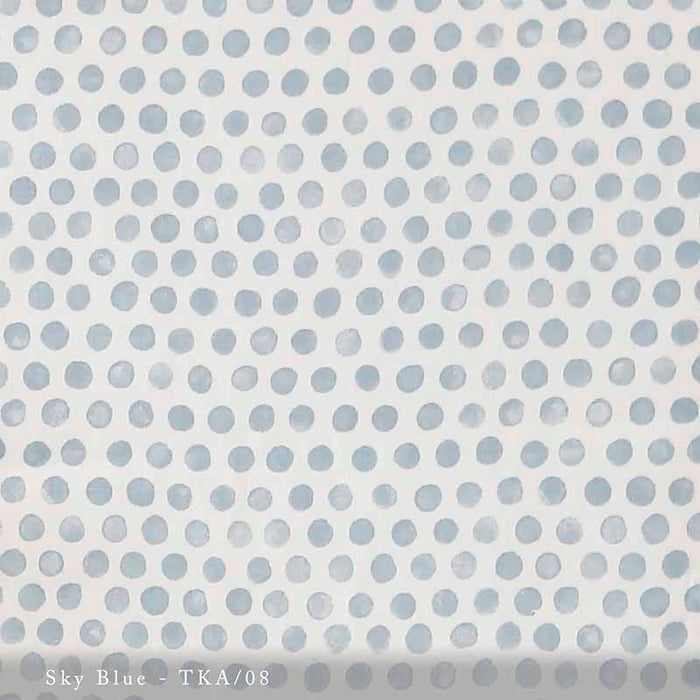 Lisa Fine Tika Sky Blue Fabric Sample TKA-08