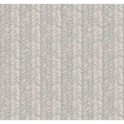 York Fractured Herringbone Grey Wallpaper TL1975