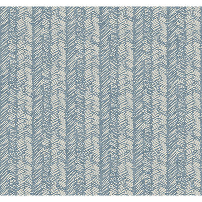 York Fractured Herringbone Blue Wallpaper TL1976