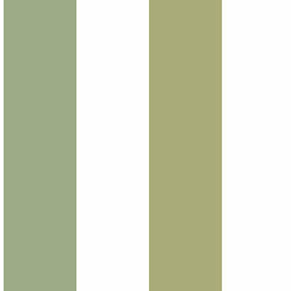 York Two Color Wide Stripe Green Wallpaper TR4237