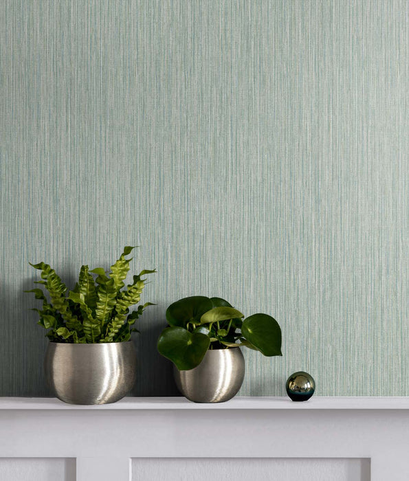 Seabrook Designs Vertical Stria Seaglass Wallpaper Sample TS80924