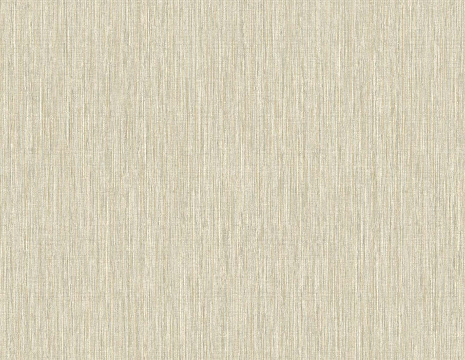 Seabrook Designs Vertical Stria Desert & Metallic Gold Wallpaper Sample TS80925