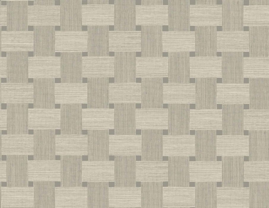 Seabrook Designs Basketweave Yerba Wallpaper Sample TS81805