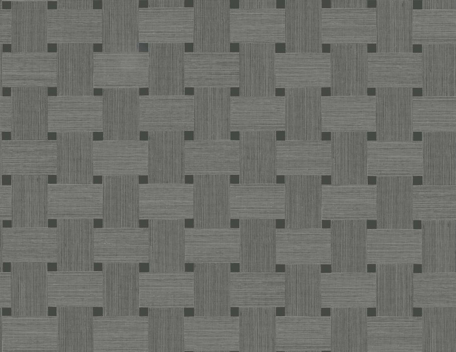 Seabrook Designs Basketweave Greyhound Wallpaper TS81808