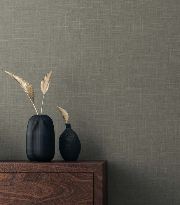 Seabrook Designs Myrna Linen Pavestone Wallpaper Sample TS81907