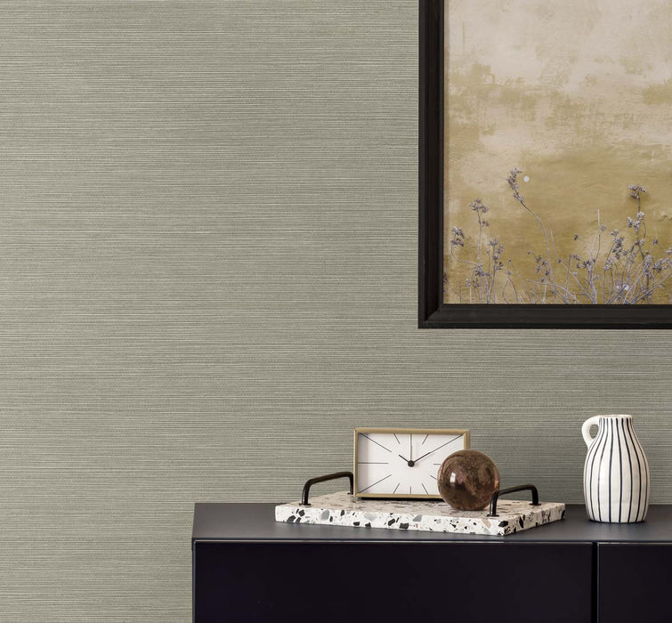 Seabrook Designs Seawave Sisal Yerba Wallpaper Sample TS82035