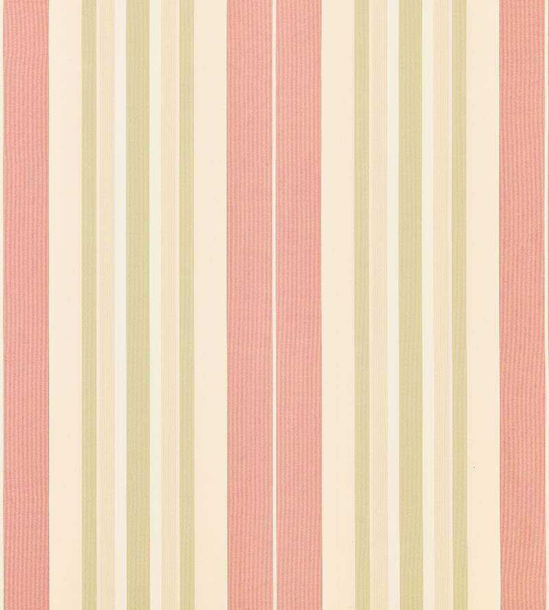 Old World Weavers Deanna Stripe Rose/Green Fabric TT 00010016