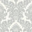 Seabrook Designs Classic Damask Silver Wallpaper Sample UK10432