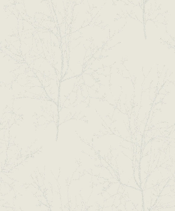 Seabrook Designs Bead Branches Pearl Wallpaper UK11500