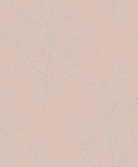 Seabrook Designs Bead Branches Blush Wallpaper UK11501