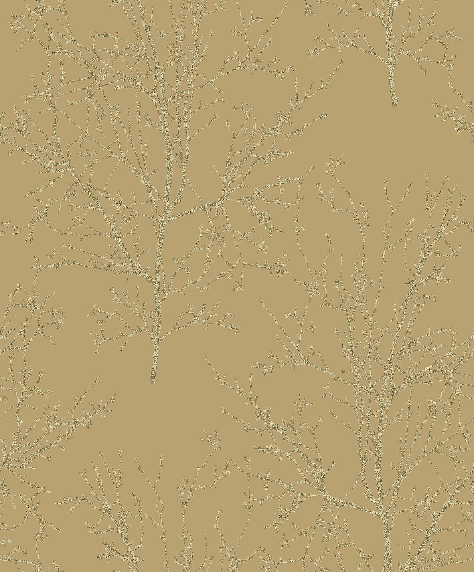 Seabrook Designs Bead Branches Gold Wallpaper UK11503