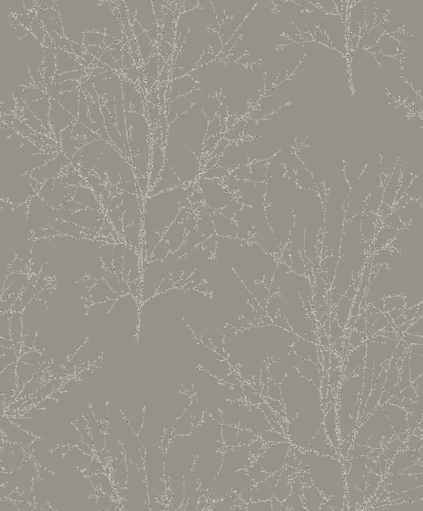 Seabrook Designs Bead Branches Graphite Wallpaper UK11508