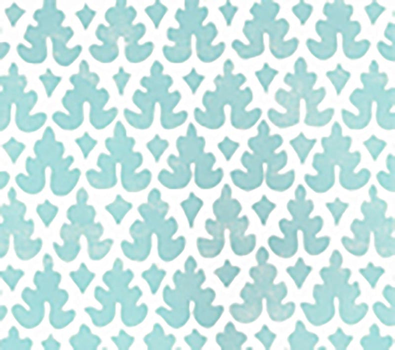 Quadrille Volpi Turquoise Wallpaper Sample 304040WP