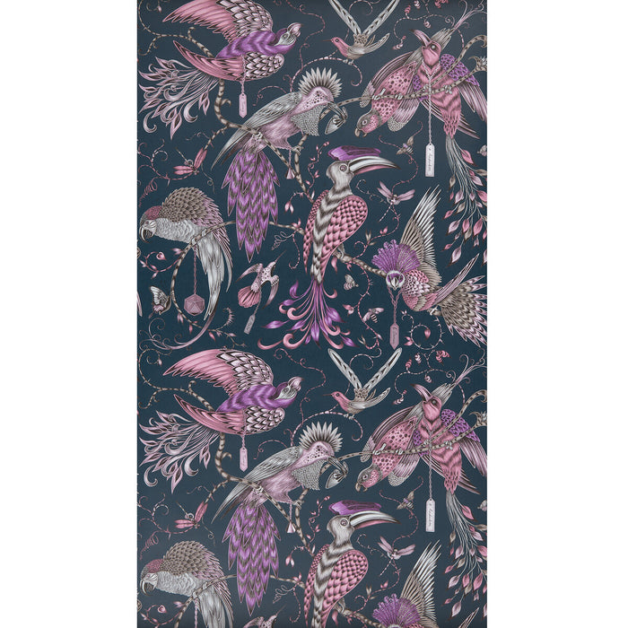 Clarke & Clarke Audubon Pink Wallpaper Sample W0099/04.CAC.0