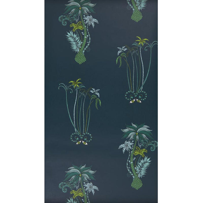 Clarke & Clarke Jungle Palms Navy Wallpaper W0101/03.CAC.0