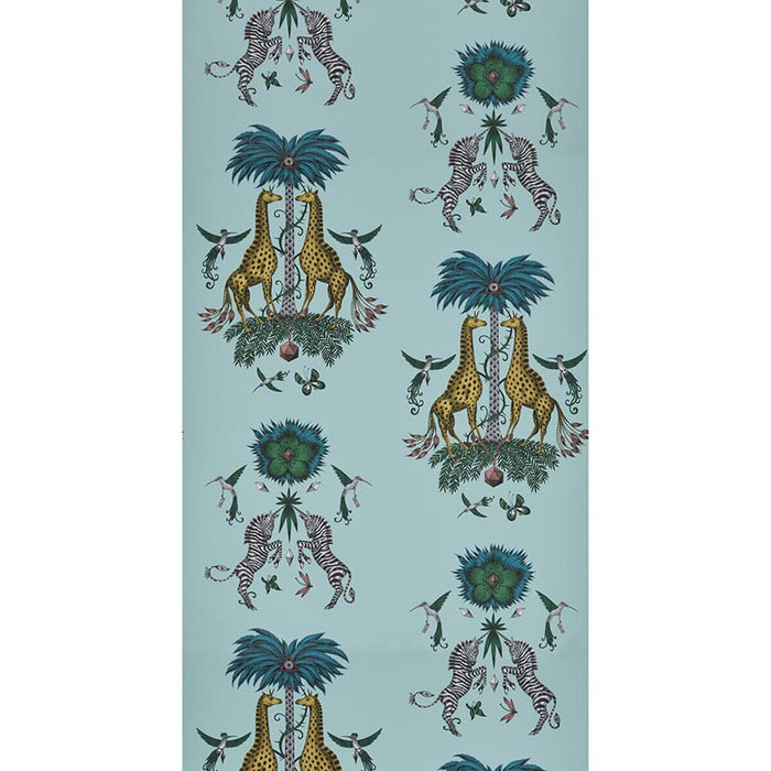 Clarke & Clarke Creatura Turquoise Wallpaper W0114/04.CAC.0