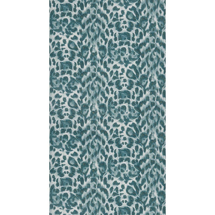 Clarke & Clarke Felis Teal/Lime Wallpaper Sample W0115/10.CAC.0