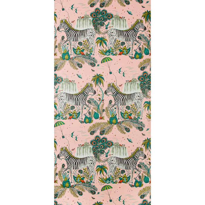 Clarke & Clarke Lost World Pink Wallpaper W0117/04.CAC.0