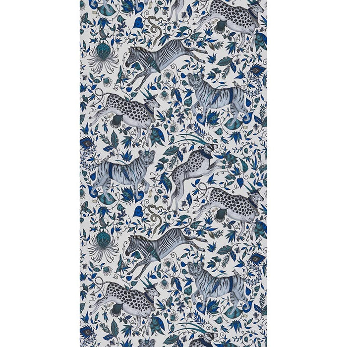 Clarke & Clarke Protea Blue Wallpaper Sample W0119/01.CAC.0