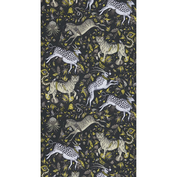 Clarke & Clarke Protea Charcoal Wallpaper Sample W0119/02.CAC.0