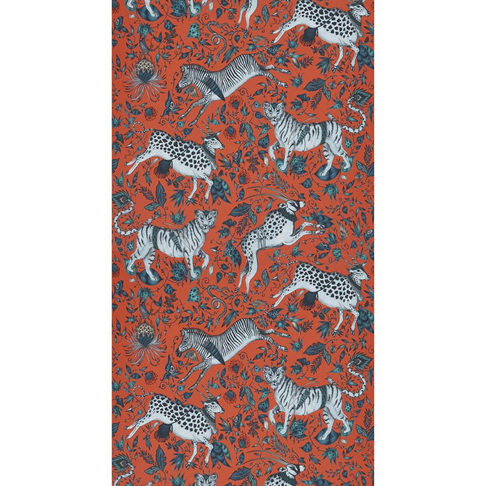 Clarke & Clarke Protea Coral Wallpaper W0119/03.CAC.0