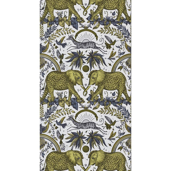 Clarke & Clarke Zambezi Gold Wallpaper Sample W0121/02.CAC.0