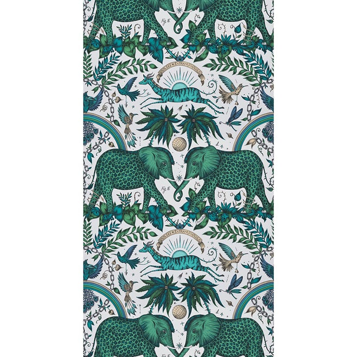 Clarke & Clarke Zambezi Green Wallpaper W0121/03.CAC.0