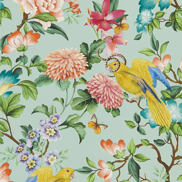 Clarke & Clarke Golden Parrot Wp Mineral Wallpaper W0130/03.CAC.0