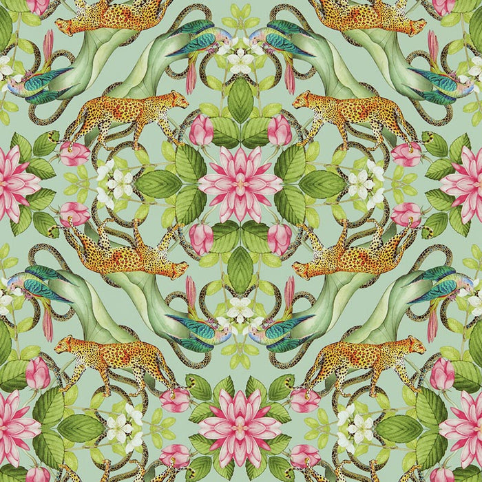 Clarke & Clarke Menagerie Wp Aqua Wallpaper W0131/01.CAC.0