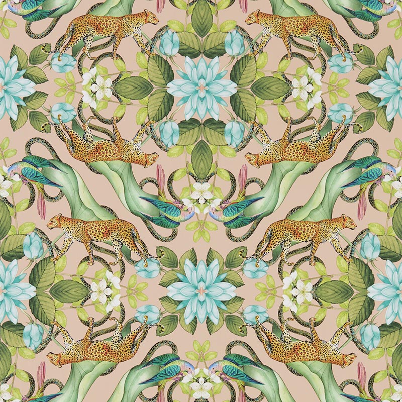 Clarke & Clarke Menagerie Wp Blush Wallpaper W0131/02.CAC.0