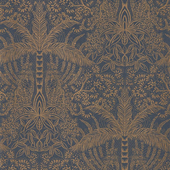 Clarke & Clarke Leopardo Copper/Midnight Wp Wallpaper W0141/02.CAC.0