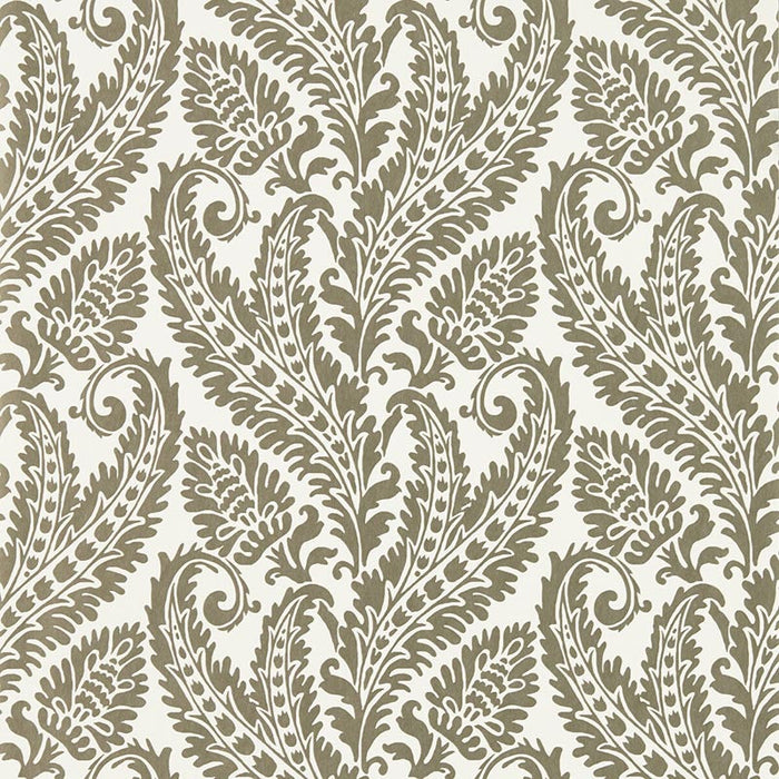 Clarke & Clarke Regale Gilver Ivory Wp Wallpaper Sample W0161/02.CAC.0