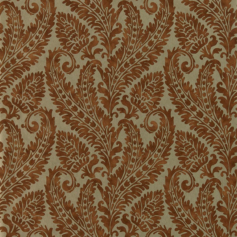 Clarke & Clarke Regale Russet Gilver Wp Wallpaper W0161/04.CAC.0