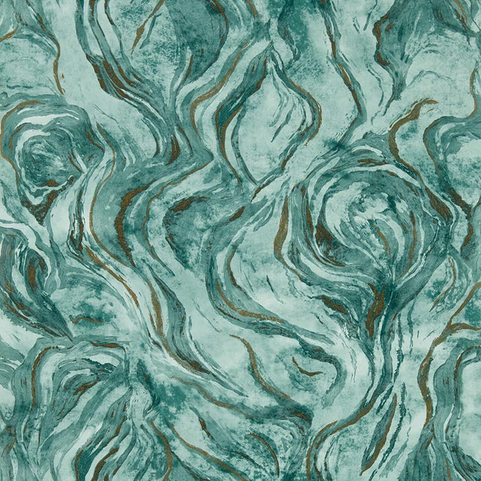 Clarke & Clarke Lavico Teal Wp Wallpaper Sample W0168/04.CAC.0