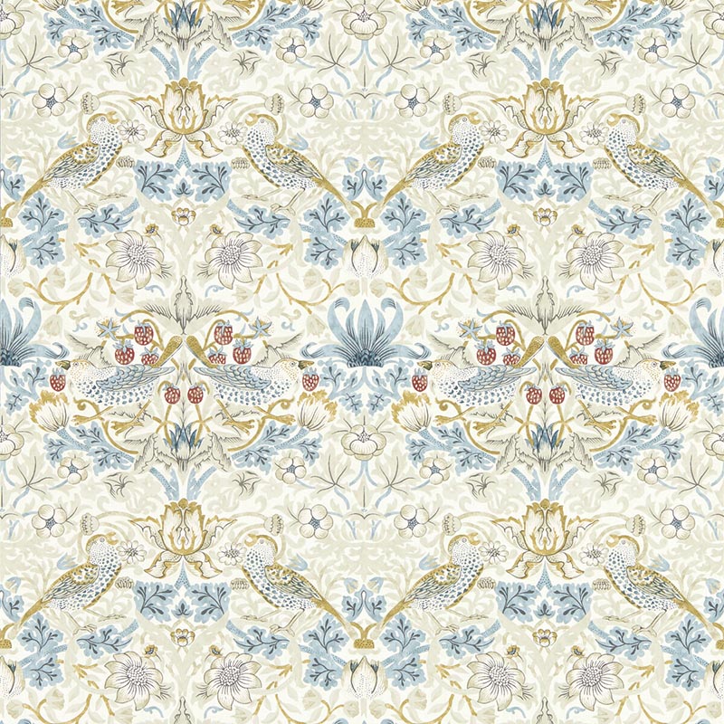 Clarke & Clarke Strawberry Thief Linen Wp Wallpaper W0171/03.CAC.0