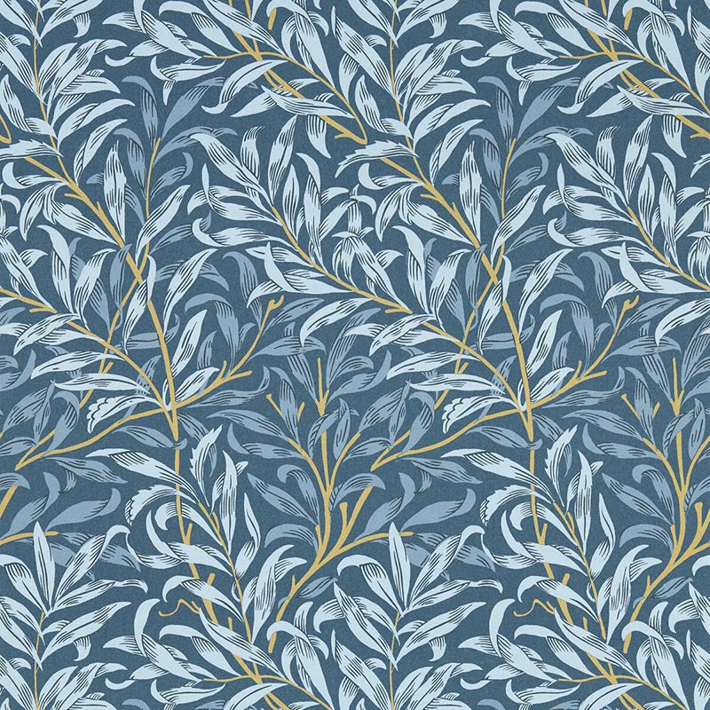 Clarke & Clarke Willow Boughs Denim Wp Wallpaper W0172/01.CAC.0