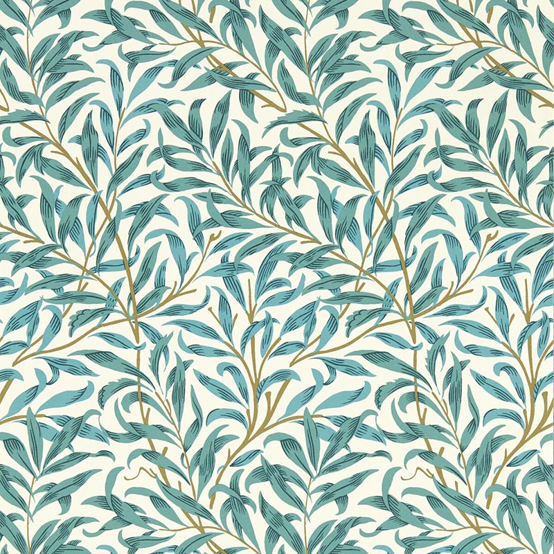 Clarke & Clarke Willow Boughs Teal Wp Wallpaper W0172/05.CAC.0