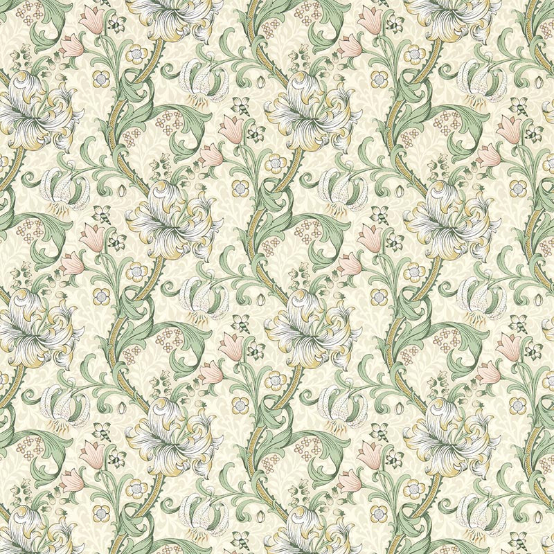 Clarke & Clarke Golden Lily Linen Wp Wallpaper W0174/01.CAC.0