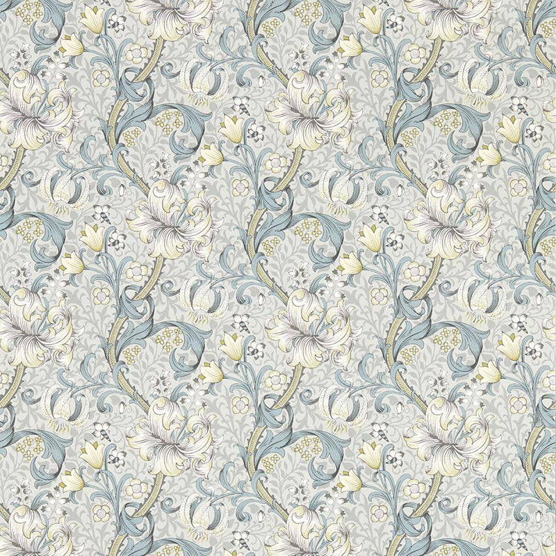 Clarke & Clarke Golden Lily Slate Wp Wallpaper W0174/02.CAC.0