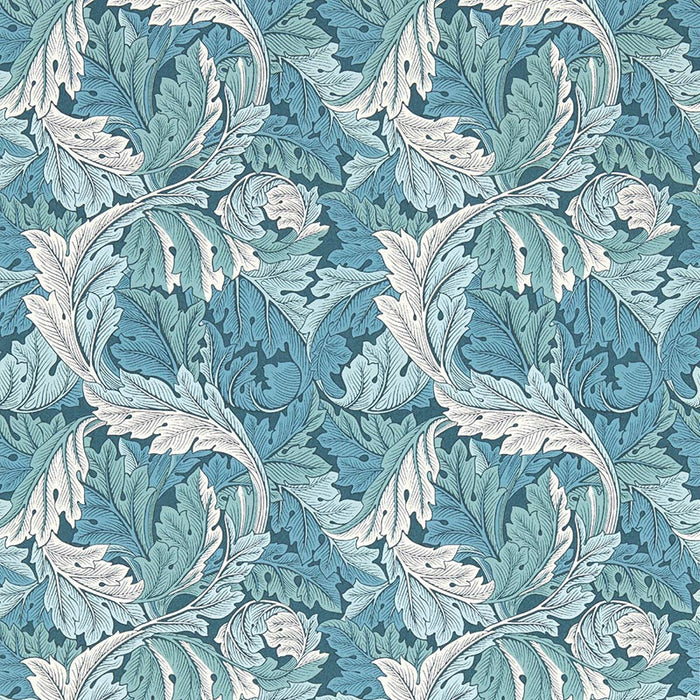 Clarke & Clarke Acanthus Teal Wp Wallpaper Sample W0175/04.CAC.0