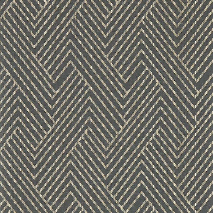 Clarke & Clarke Grassetto Charcoal Wp Wallpaper Sample W0181/01.CAC.0