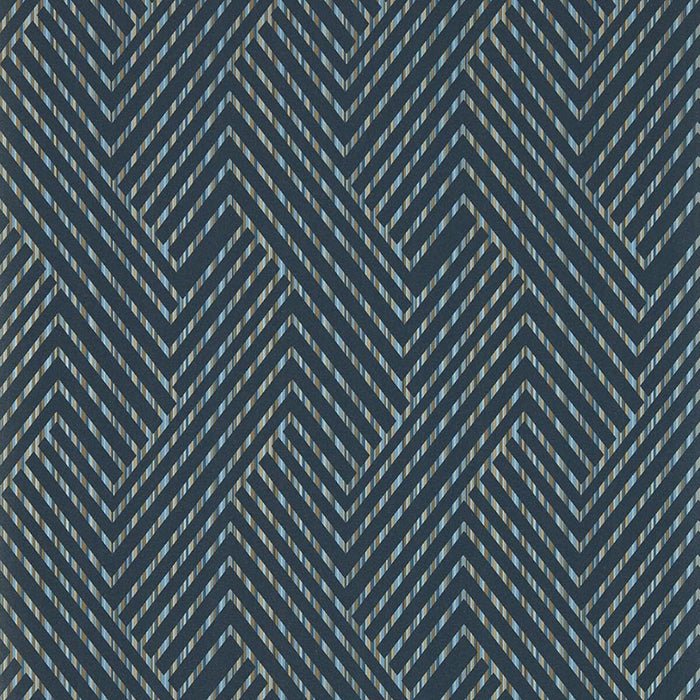 Clarke & Clarke Grassetto Midnight Wp Wallpaper Sample W0181/04.CAC.0