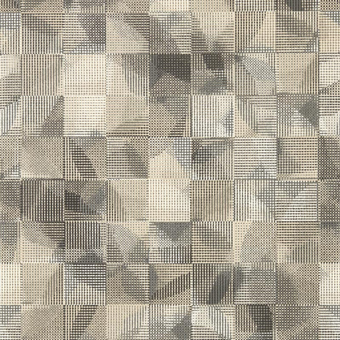 Clarke & Clarke Impatto Charcoal/Linen Wp Wallpaper Sample W0182/01.CAC.0