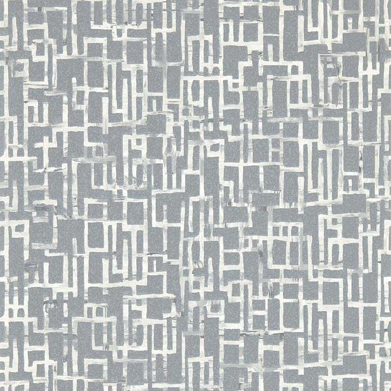 Clarke & Clarke Quadrata Steel Wp Wallpaper W0184/03.CAC.0