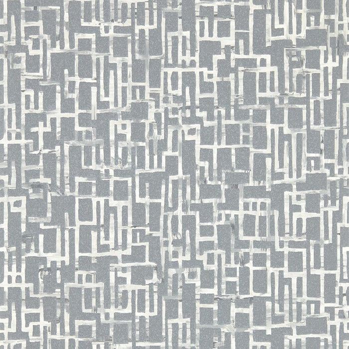 Clarke & Clarke Quadrata Steel Wp Wallpaper W0184/03.CAC.0