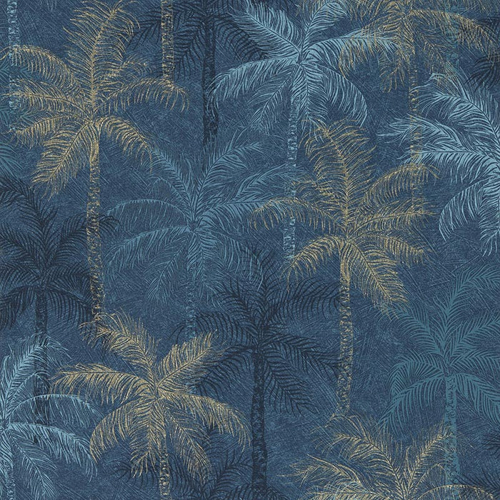 Clarke & Clarke Palmyra Midnight Wp Wallpaper Sample W0189/02.CAC.0