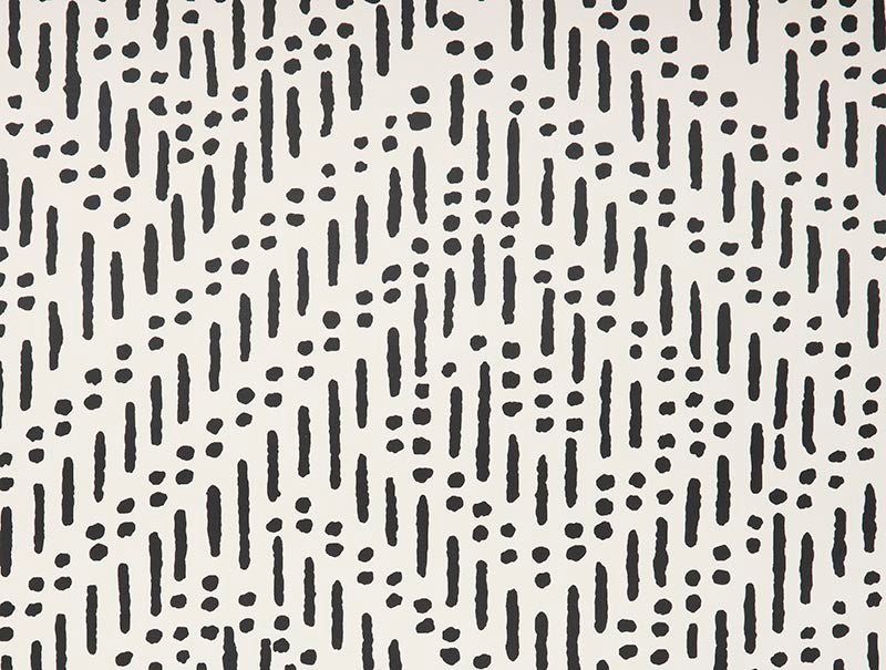 Holly Hunt Walls Labyrinth Black/Cream Wallpaper W1035/01